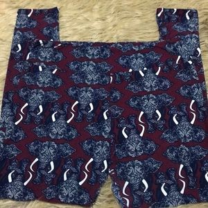 Lularoe Paisley Elephant Leggings